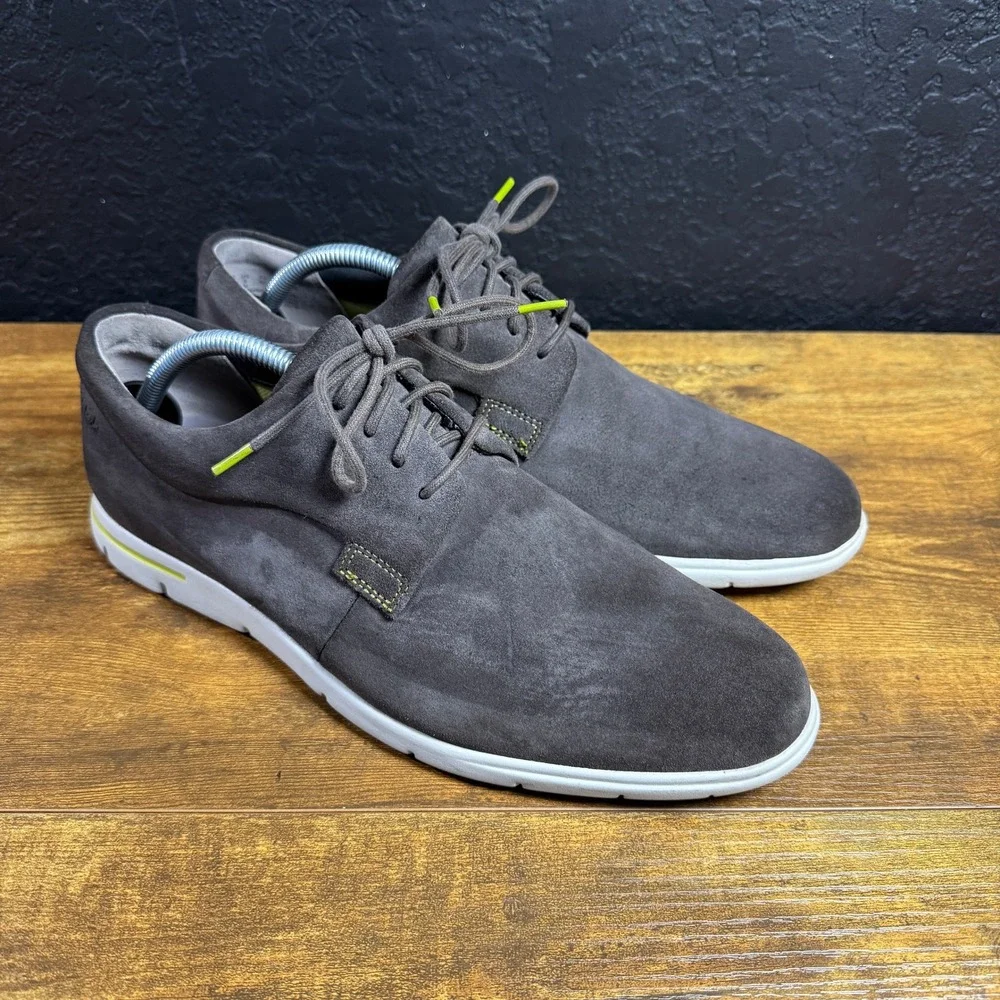 Clarks Denner Motion 26087949 Grey Suede Oxford Mens Size 9